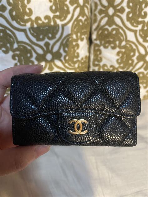 chanel key holder w|chanel zipped card holder.